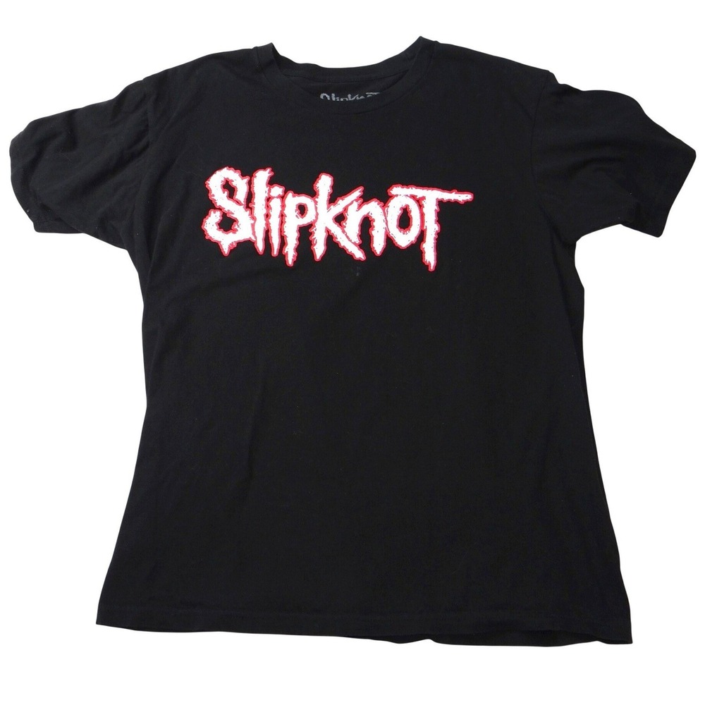 Slipknot Black T‎ Shirt Graphic Band Logo Women's Size Large
